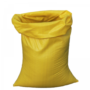 Yellow color printed 50-70gsm 25kg/30kg/50kg plastic pp woven agricultural corn fodder