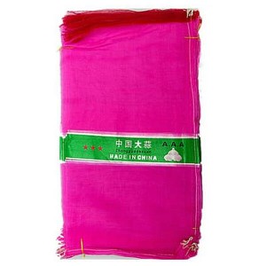 Pink Nylon Small Mesh Bags for garlic and onions