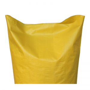 Yellow color printed 50-70gsm 25kg/30kg/50kg plastic pp woven agricultural corn fodder